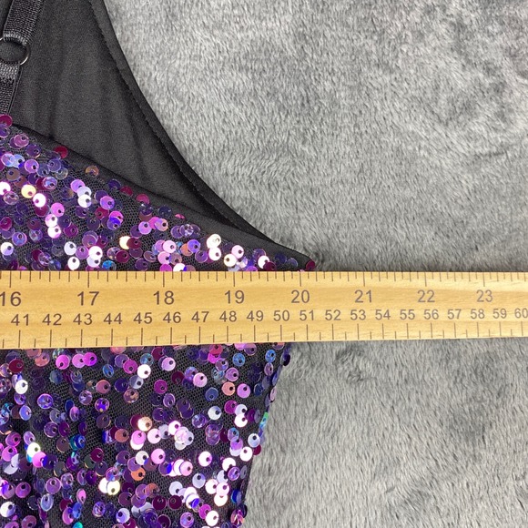 Southern Fried Chics Womens 3XL Mini Dress Sequin Nashville Midnights Vibe - Picture 7 of 7